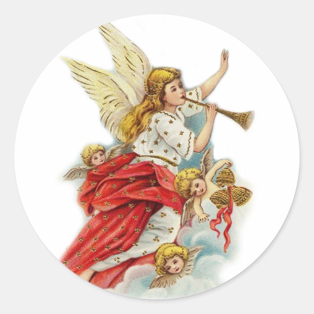 Adesivo Anjos de desejos de Natal (Frente)