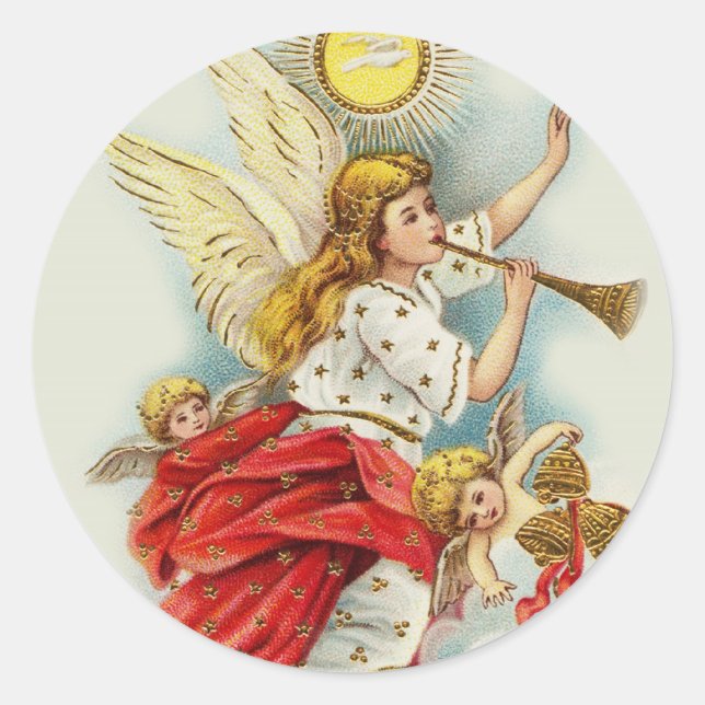 Adesivo Anjos de desejos de Natal (Frente)