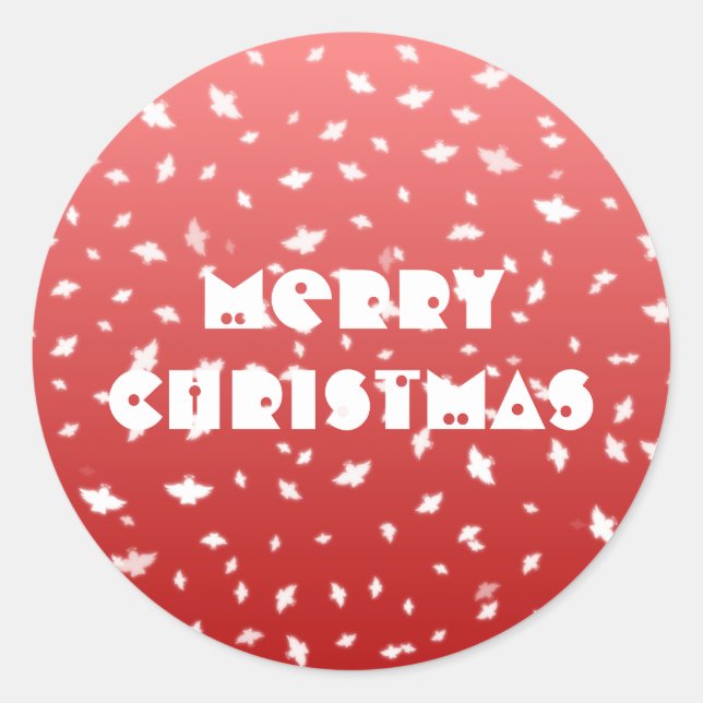 Adesivo Anjos de Natal (Frente)