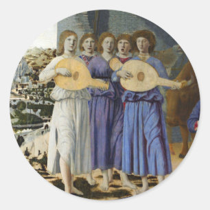 Adesivo ANJOS DE NATAL FAZENDO MÚSICA por PIERO DELLA FRAN