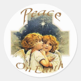 Adesivo Anjos de Natal - Paz na Terra