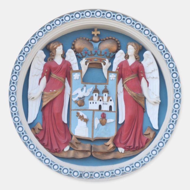 Adesivo anjos ortodoxos selam símbolo religioso stuco Opti (Frente)