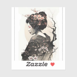 Adesivo Anmutige japanische Geisha - 