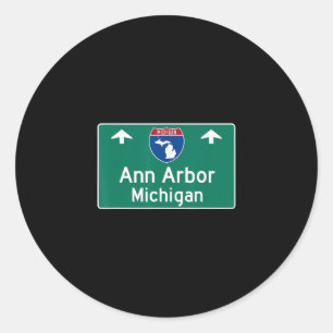 Adesivo Ann Arbor Michigan Mi Rodovia Interestadual Férias
