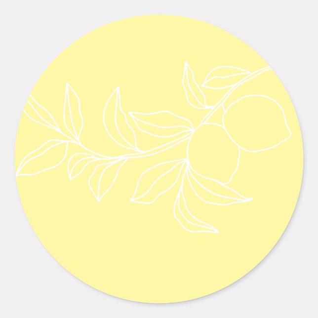 Adesivo ANNA Modern Italiana Lemon Envelope Seals (Frente)