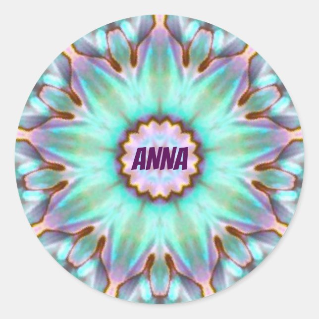 Adesivo ANNA ~ Personalizado Paula Shell Sticker Fractal ~ (Frente)