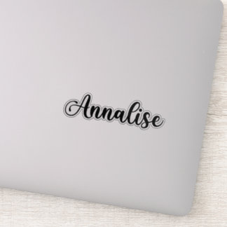 Adesivo Annalise Name - Caligrafia manuscrita