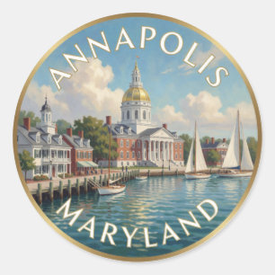 Adesivo Annapolis Maryland Baía de Chesapeake Arte de Viag