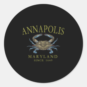 Adesivo Annapolis Maryland Caranguejo Azul Desde 1649 Oliv