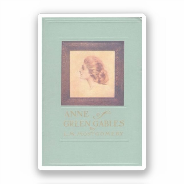 Adesivo Anne of Green Gables (cobrir do livro antigo, 1908 (Frente)