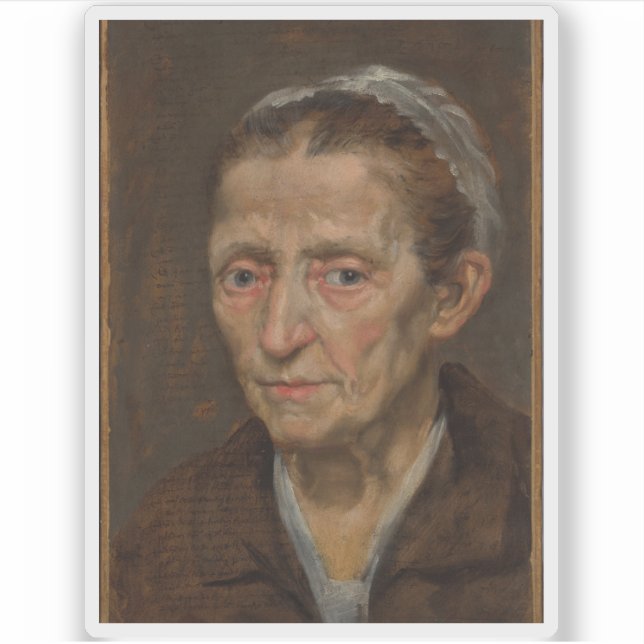 Adesivo Annibale Carracci - Chefe de uma Mulher (Frente)