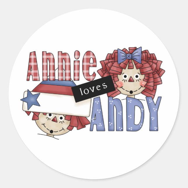 Adesivo Annie Loves Andy Ragdoll (Frente)