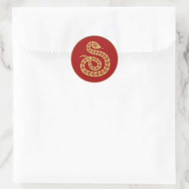Adesivo Ano Chinês da Cobra (Bolsa)
