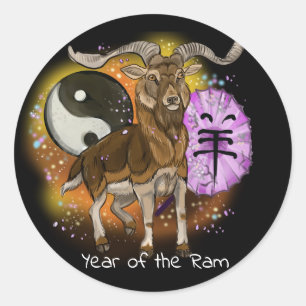 Adesivo Ano chinês da ram