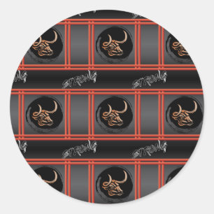 Adesivo Ano Chinês do Ox - Forte