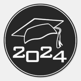 Adesivo Ano da Classe de boné de formatura