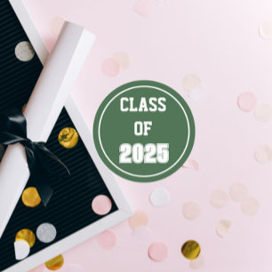 Adesivo Ano da escola verde e branca