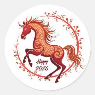 Adesivo Ano do Cavalo 2026