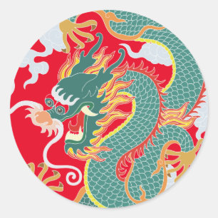 Adesivo Ano do Dragão Ano Novo Chinês 2024