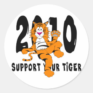 Adesivo Ano Engraçado do Presente do Tigre 2010