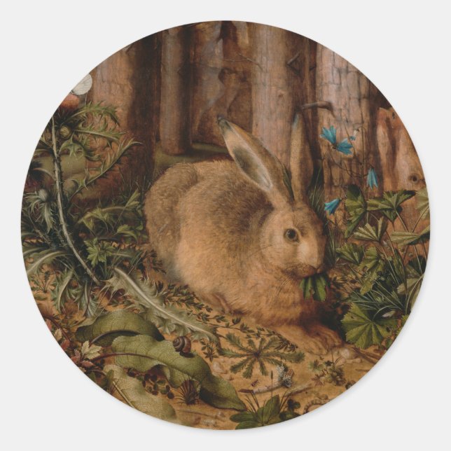 Adesivo Ano Europeu do Coelho da Pintura Natal RS (Frente)