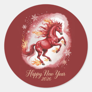 Adesivo Ano Novo Chinês do Cavalo 2026