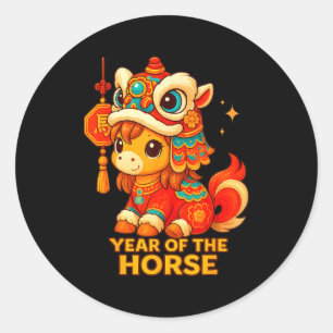 Adesivo Ano Novo Chinês do Cavalo 2026 Ano Novo Lunar