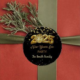 Adesivo Ano Novo Eve 2025 Obrigado Sticker