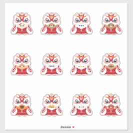 Adesivo Ano Novo Lunar - Dança Lion