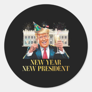 Adesivo Ano Novo Presidente Funny Trump Véspera de ano nov