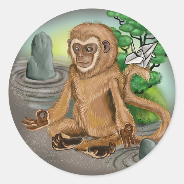 Adesivo Ano Zodíaco Chinês do Macaco (Frente)