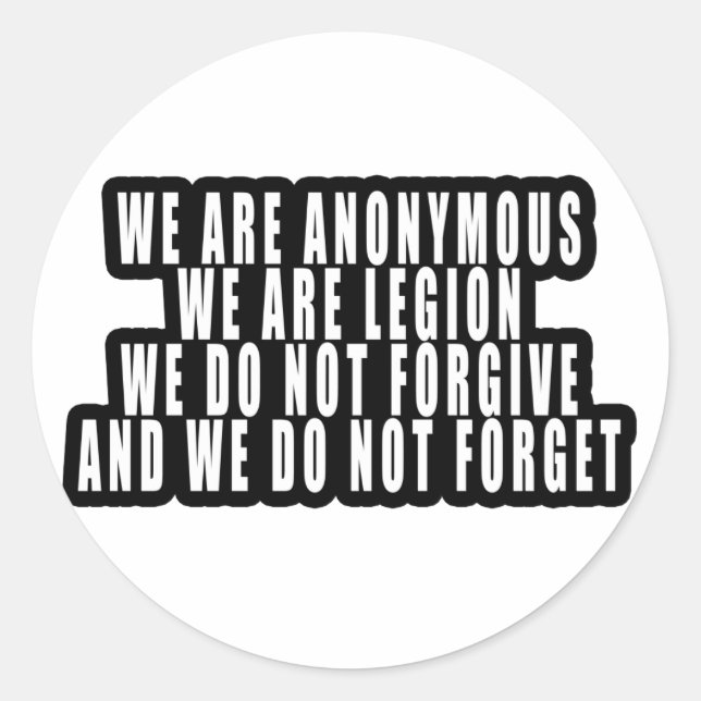 ADESIVO ANÔNIMO (Frente)