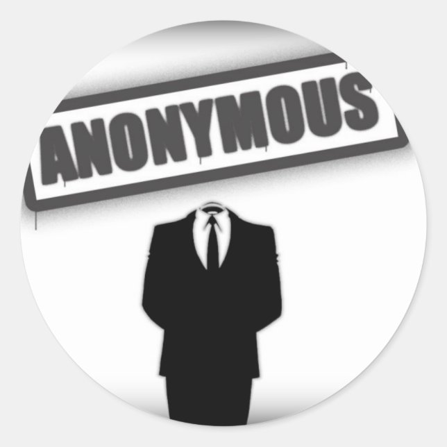 Adesivo Anonymous (Frente)
