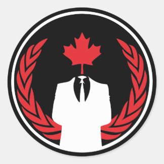 Adesivo Anonymous Canada Black Sticker