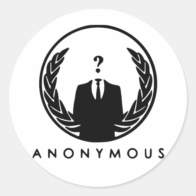 Adesivo Anonymous Logo (Frente)