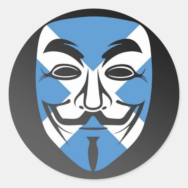 Adesivo Anonymous Scotland Stickers. (Frente)