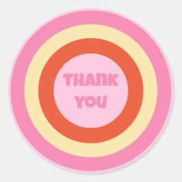 Adesivo Anos setenta De Vintagem Retro Groovage Círculo Ob