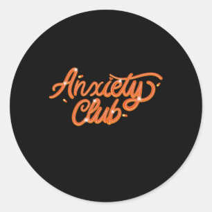 Adesivo Ansiedade Club - Mental Health S Sticker