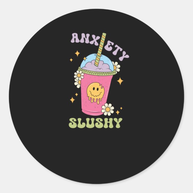 Adesivo Ansiedade Slushie Sticker (Frente)