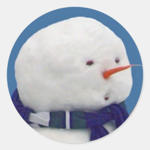 Adesivo Ansioso Snowman Selfie