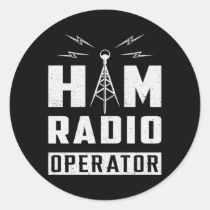 Adesivo Antena Amateur Gift, Operador de Radiofrequência 