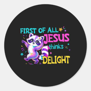 Adesivo Antes de Mais Nada Jesus Acha Que Sou Divertido En