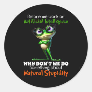 Adesivo Antes do Trabalho Inteligência Artificial Porquê