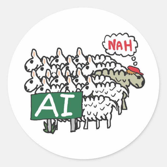 Adesivo Anti AI (Frente)