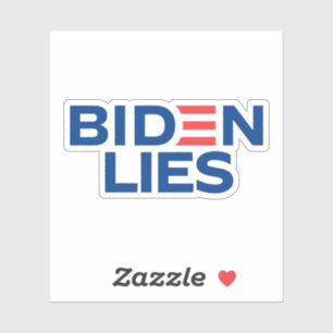 Adesivo Anti-Biden Mentiras de Biden Importam