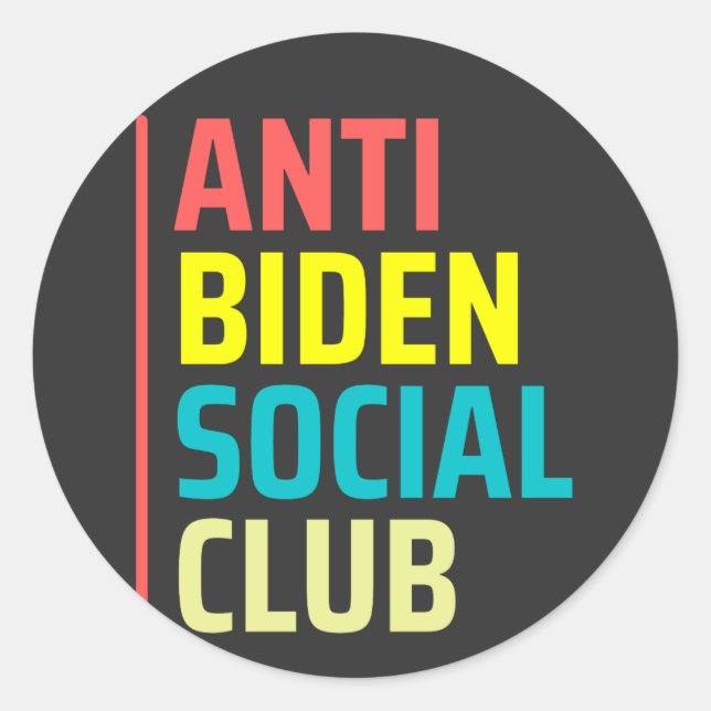 Adesivo Anti Biden Social Club (Frente)