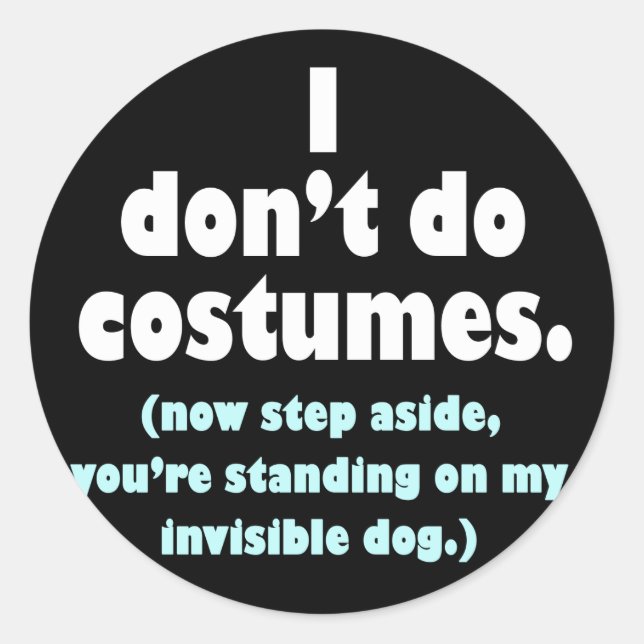 Adesivo Anti-Costume Halloween Stickers (Frente)