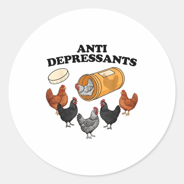 Adesivo Anti Depressants Chicken  (Frente)