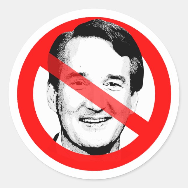 Adesivo Anti Glenn Youngkin Atravessou o Rosto (Frente)