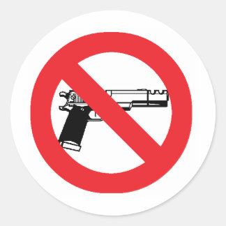 Adesivo Anti-Gun Sticker